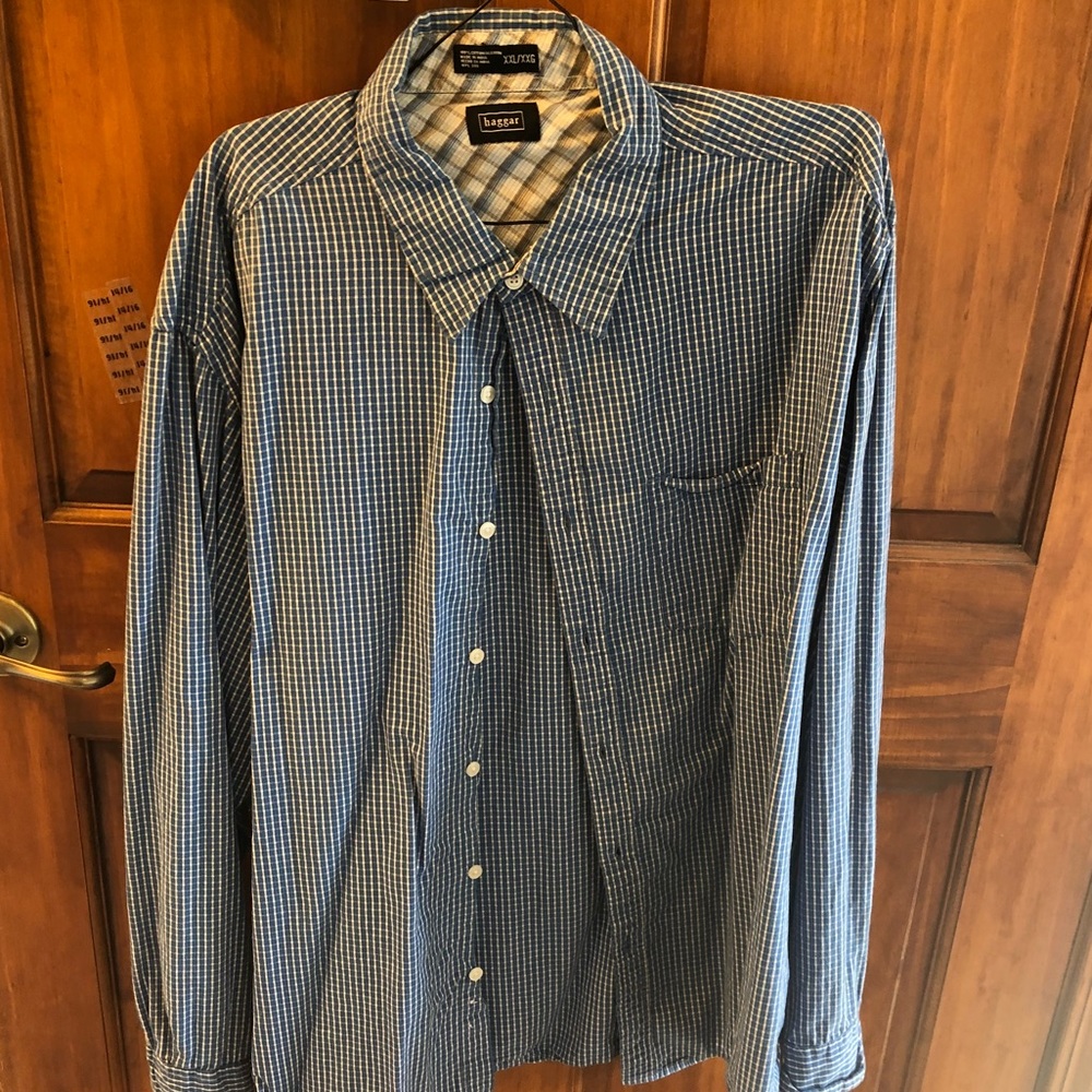 Mens plaid button up shirt